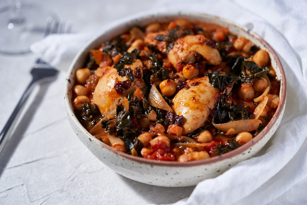 Chicken, Black Kale and Smoked Paprika Stew recipe HotCooking