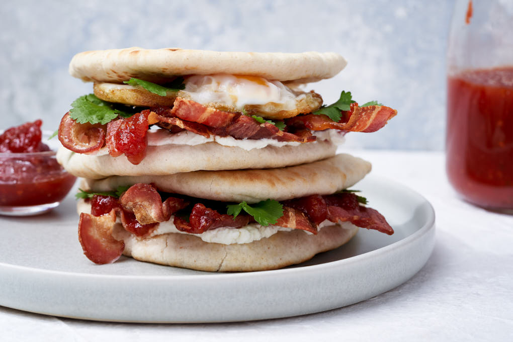 Dishoom's Bacon Naan Roll recipe HotCooking