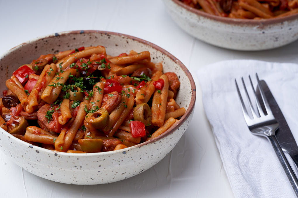 Instant Pot Tomato Chorizo Pasta recipe | HotCooking