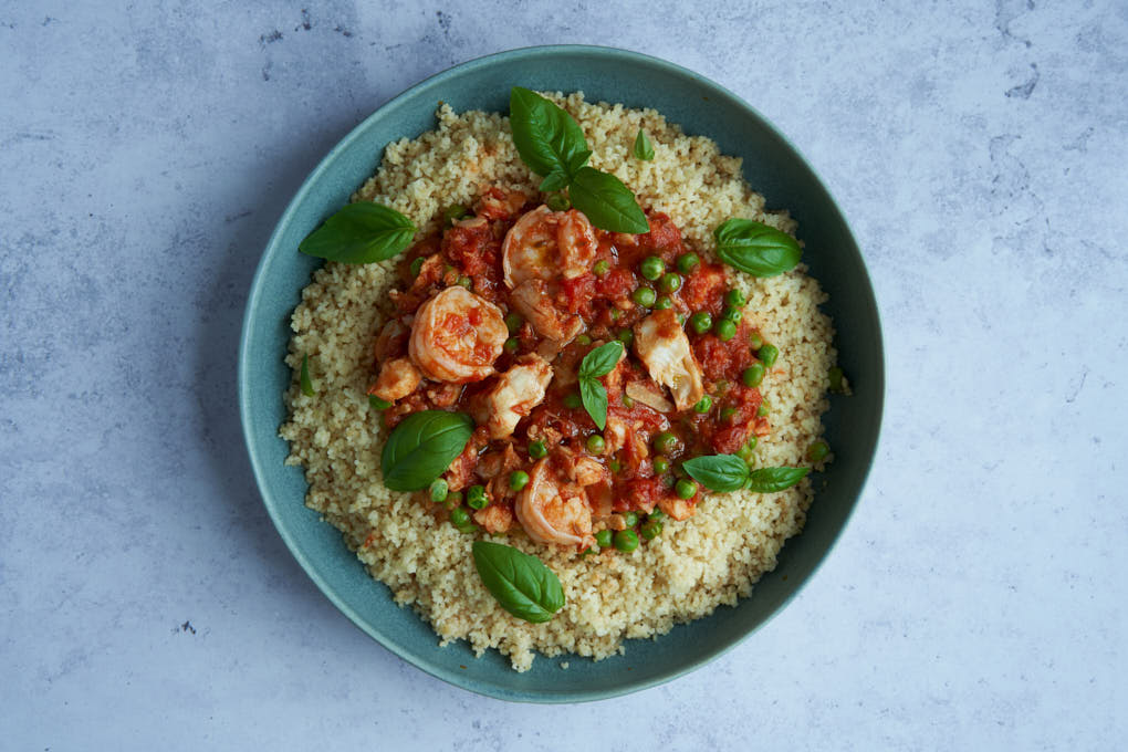 Jamie Oliver's Moroccan Stewed Fish with Couscous recipe HotCooking