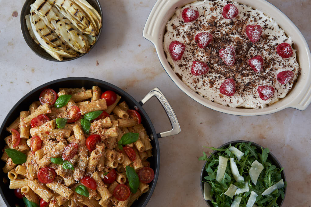 Jamie Oliver's 30 Minute Meals: Trapani-Style Rigatoni recipe | HotCooking