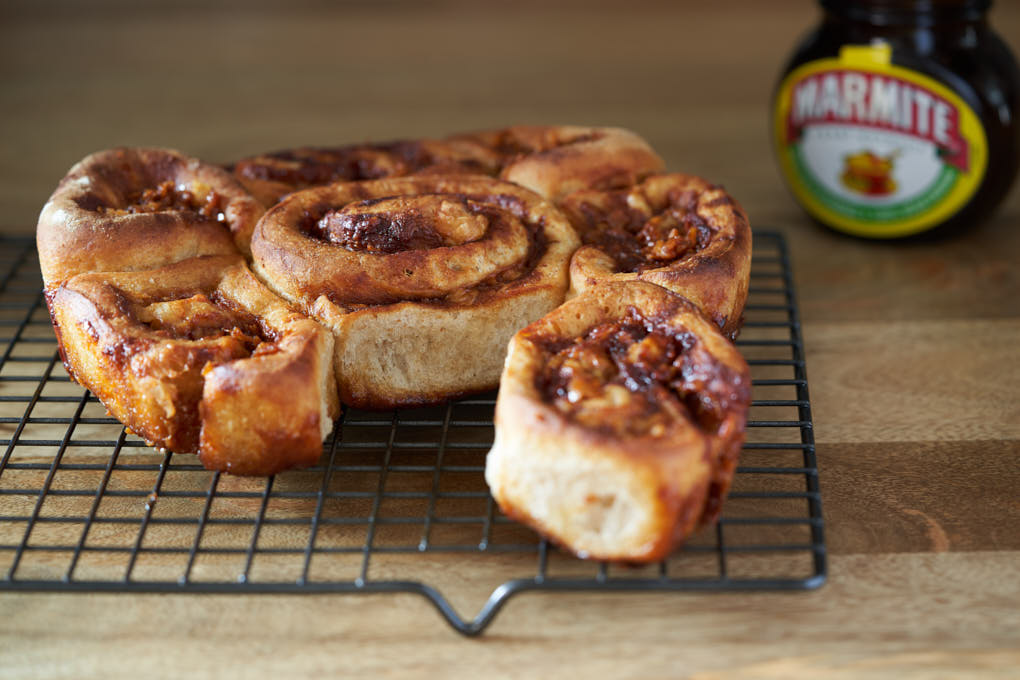 Panasonic Bread Maker Cheese and Marmite Sourdough Rolls recipe