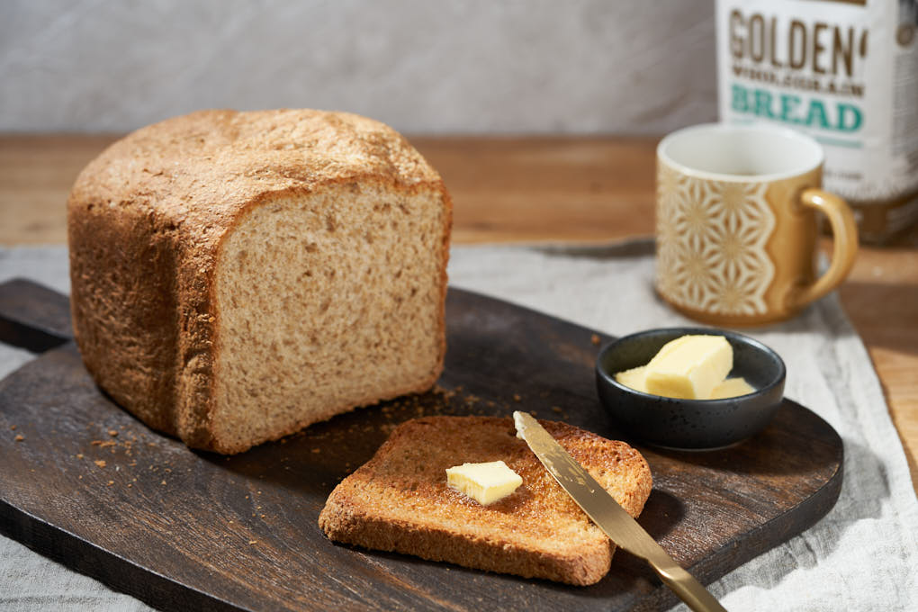 Panasonic Bread Maker 100% Golden Wholemeal Sourdough Loaf recipe | HotCooking