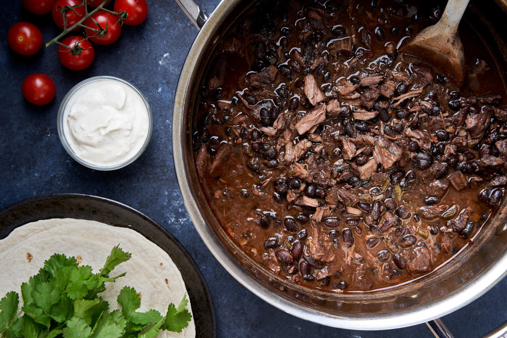 Nigella's Beef Chilli with Bourbon, Beer and Black Beans recipe | HotCooking