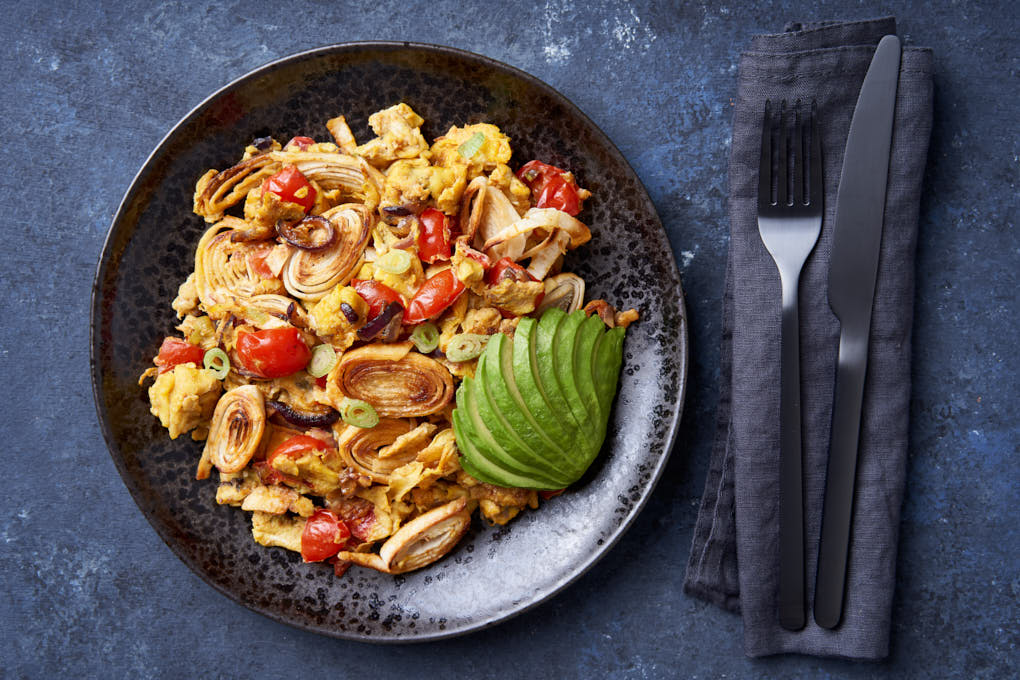 Nigella's Mexican Scrambled Eggs recipe | HotCooking