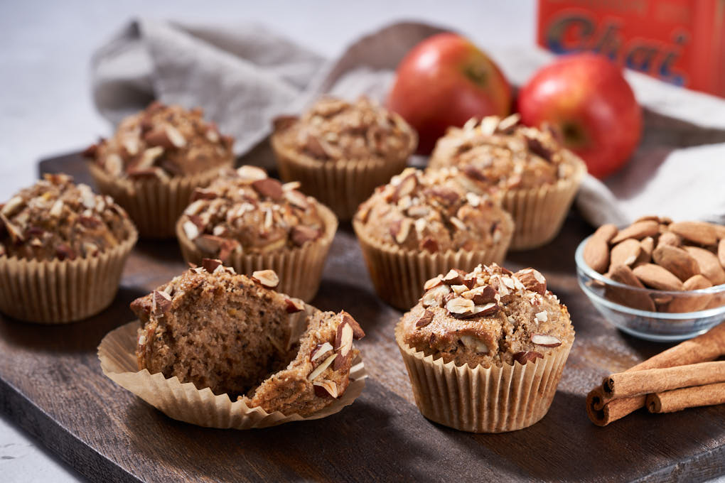 Wholemeal Chai Muffins made with Marriage's Golden Plain Flour recipe | HotCooking