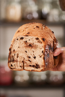 Bread maker chocolate chip sourdough