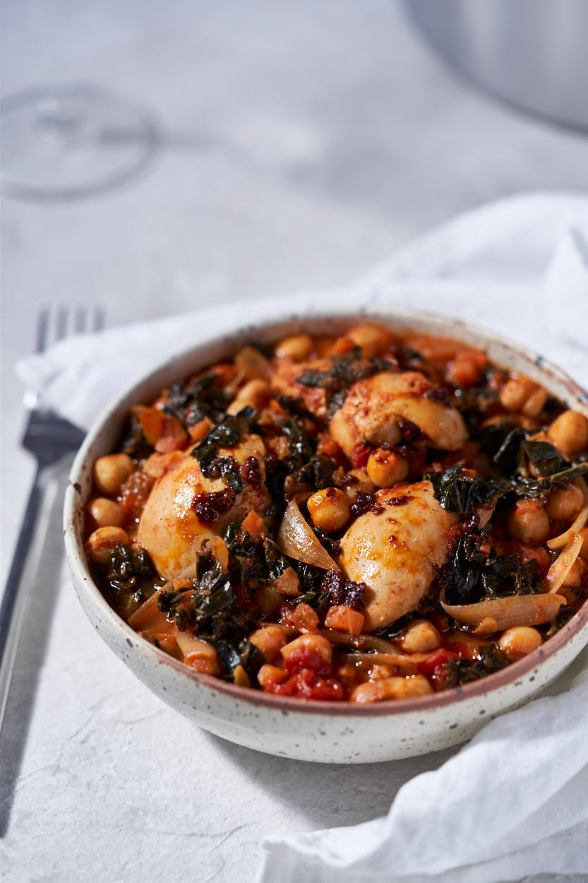 Chicken, Black Kale and Smoked Paprika Stew recipe HotCooking