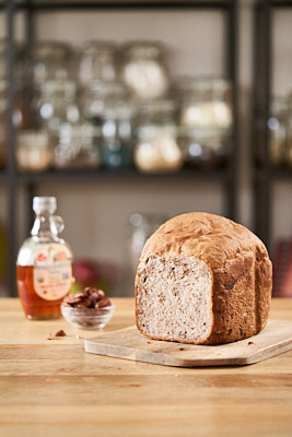 Panasonic bread maker maple syrup and pecan loaf