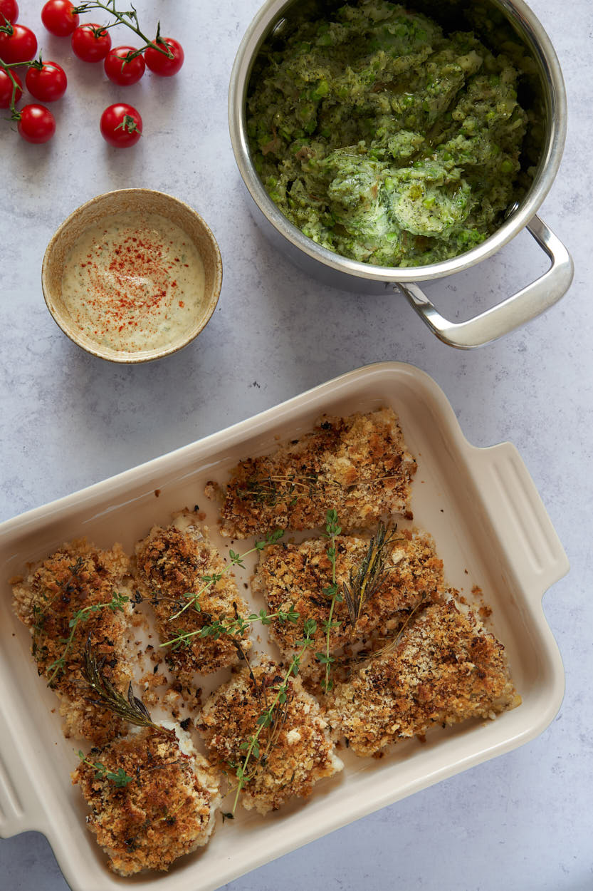 Jamie Oliver's 30 Minute Meals Tasty Crusted Cod recipe HotCooking
