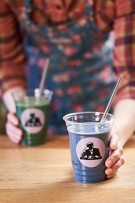 Unicorn Tears copycat recipe using green and blue spirulina