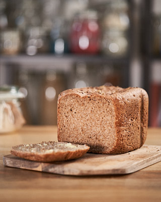 Panasonic bread maker rye loaf with vital wheat gluten and seeds